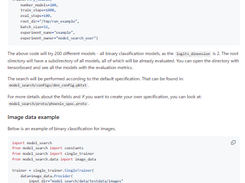 Model Search Screenshot 1