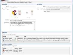 Modelio - Project configuration window