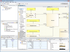 Modelio interface - static diagram