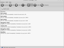 Networks scan  window