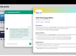 Easily craft engaging and tailored job posts with the power of AI. Tacitbase's AI-driven tool generates compelling job descriptions based on your specific hiring needs, helping you attract top talent while saving time on manual writing.