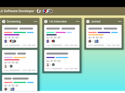 Tacitbase's ATS offers a Kanban board view with drag-and-drop functionality to easily customize and manage your hiring pipeline. Adjust interview stages on the fly and get a clear overview of candidate progress for efficient workflow management.