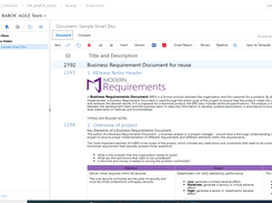 Smart Docs: Build living requirements documents directly within your Azure DevOps projects. Remove the need to copy and paste requirements to and from Microsoft Word, and instead build documents using requirements already built-in to your project. Create templates and edit requirements in rich text or add/build Diagrams directly within your Smart Docs.