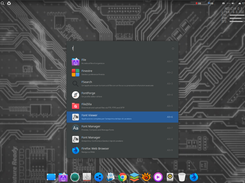 Search bar menu