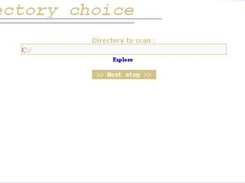 First step : Choosing a directory / Choisir un dossier