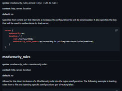 ModSecurity Nginx Connector Screenshot 1