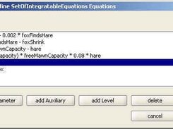 Dialog to define a model