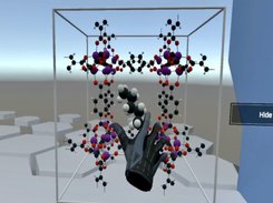 Molecular dynamics simulations of guest molecules in metal-organic frameworks.
