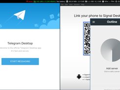 MOFO Linux 8: multiple messaging clients and VPNs to provide connectivity.