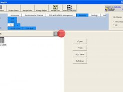 The class searcher, with results.