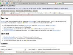 GUI editor on MoinMoin 1.5.0 beta