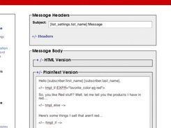 Dada Mail's Mail Merging features/template language