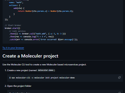 Moleculer Screenshot 1