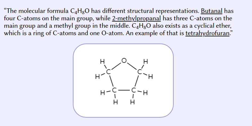 c4h8o structure