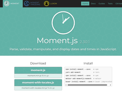 Moment.js Screenshot 1