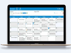 Momentum Staff Scheduling Software on Laptop