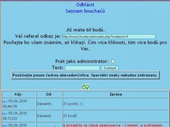 main page with chat - blue design