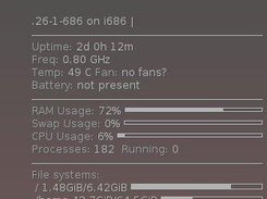 Moneufbox Applet in XFCE panel (via XFapplet)