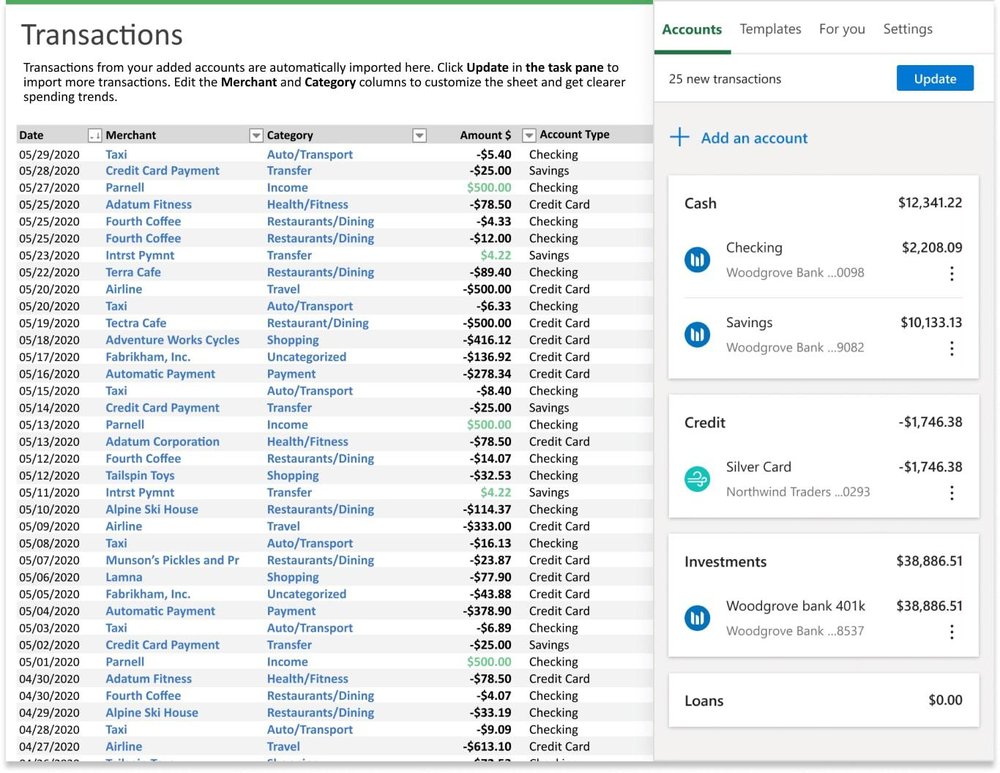 Money in Excel Screenshot 1