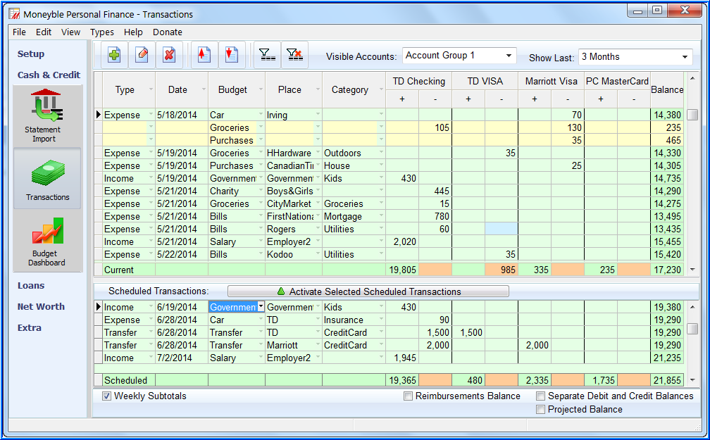 excel personal finance tracker