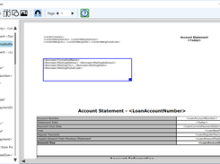 Customizing a statement template.