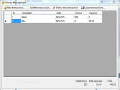 Money Management Screenshot 1