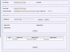 Account Opening Request Screen
