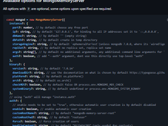 MongoDB In-Memory Server Screenshot 1
