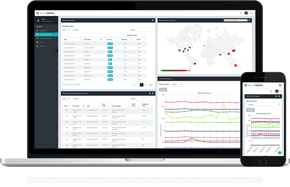 MonitorMyWeb Screenshot 1