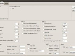 Configure panel