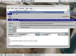 Main screen on Linux (mono)