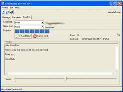 "Sending" screen on Windows