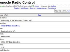 Song information page