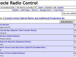Browsing songs in the music collection