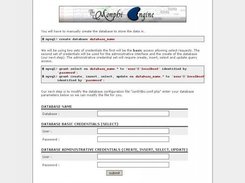 Setup Database Credentials