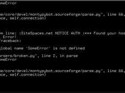 Monty safely handles a parser exceptions without crashing!