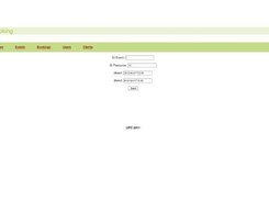 Booking system admin page