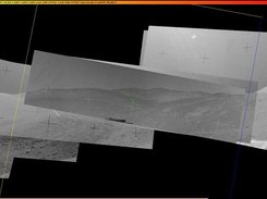 Panorama from crater Victoria (Apollo-17), almost ready