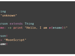 MoonScript Screenshot 1