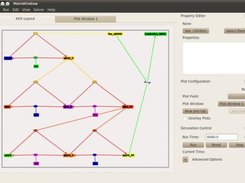 MOOSE GUI running a biochemical model