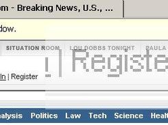 Without border, mouse above 'register'