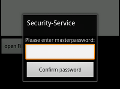 LocalEncryptionDemo auf einem mobilen Endgerät