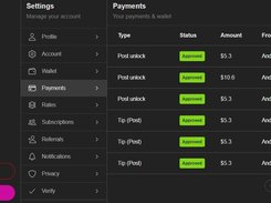 MoreFans.App Creator Payments