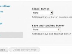Administer settings; use without more buttons