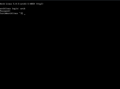Fresh install output