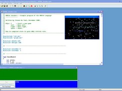 MORIA editor running example program MORIA Invaders