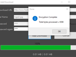 Files download fast and becomes encrypted