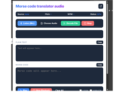 Morse Code Translator Audio Screenshot 1