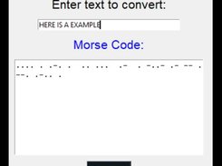 MorseCodeConverter Screenshot 2
