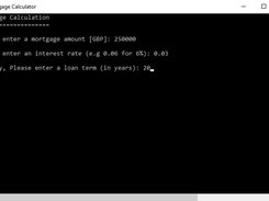 Entering Mortgage Values